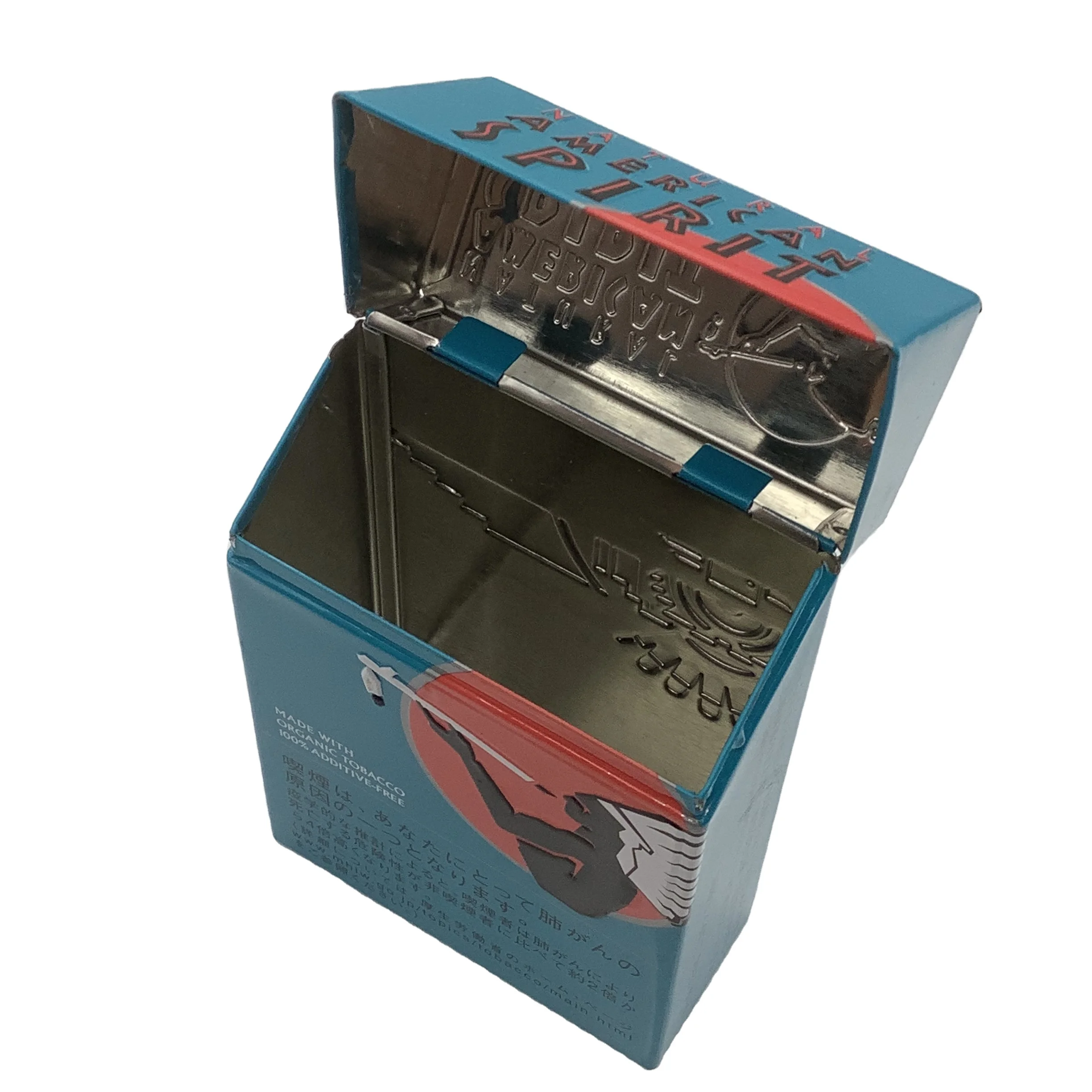 Wholesale China Hot sell Fashion personality Stainless steel metal tobacco  box cigarette box case 14pcs From m.