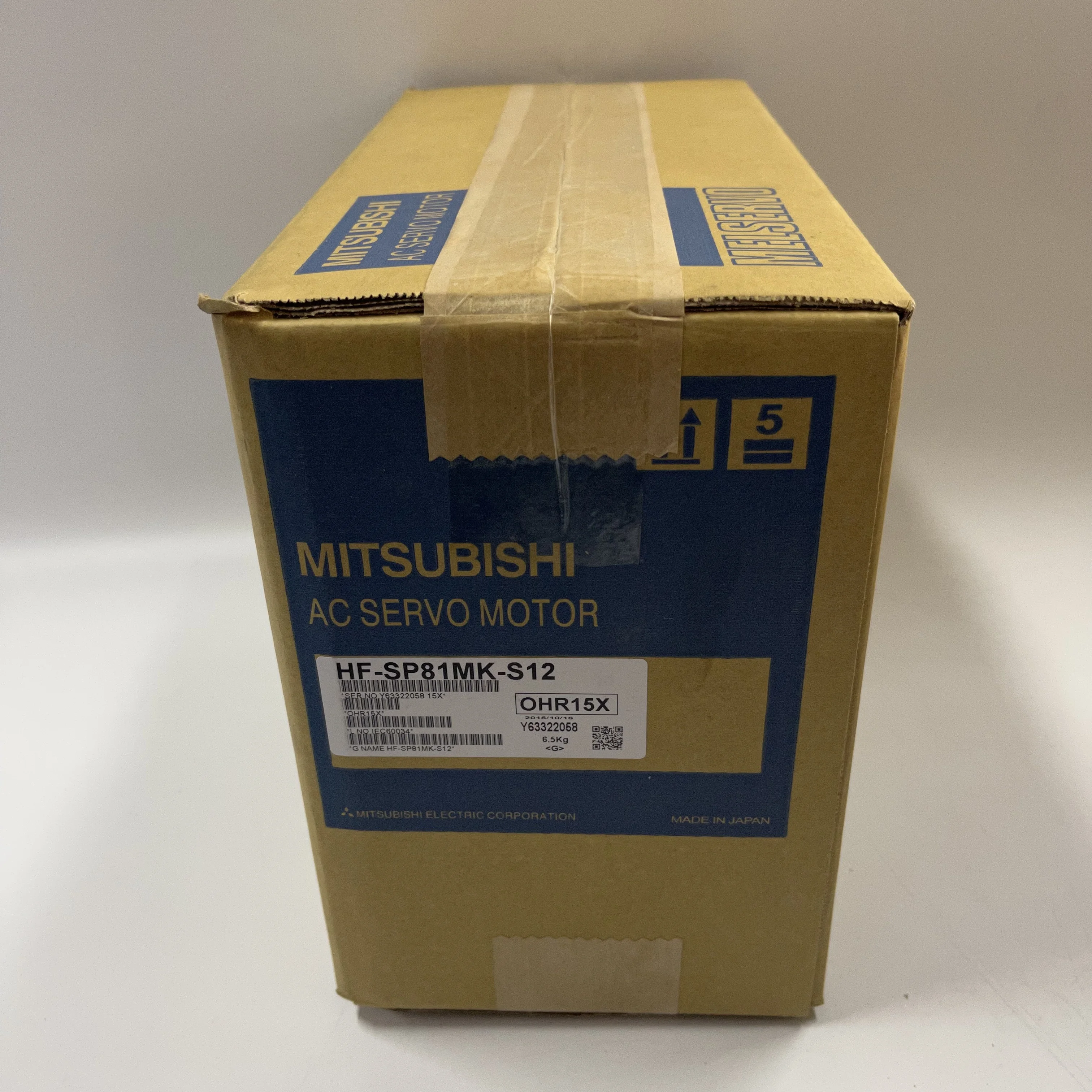 Mitsubishi AC Servo Motor HF-SP81MK-S12