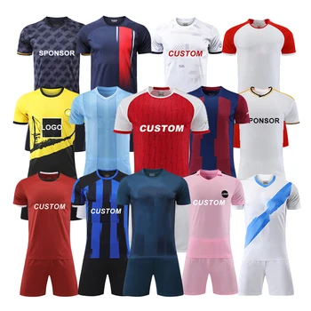 Wholesale 23 24 High quality jersey sets retro custom design full Sublimation Printing Soccer wear men's football Jersey