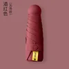 Five-fold umbrella, wine red
