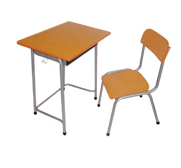 SF-1006工場製学校机椅子セット高品質学校教室家具シングル学生用机