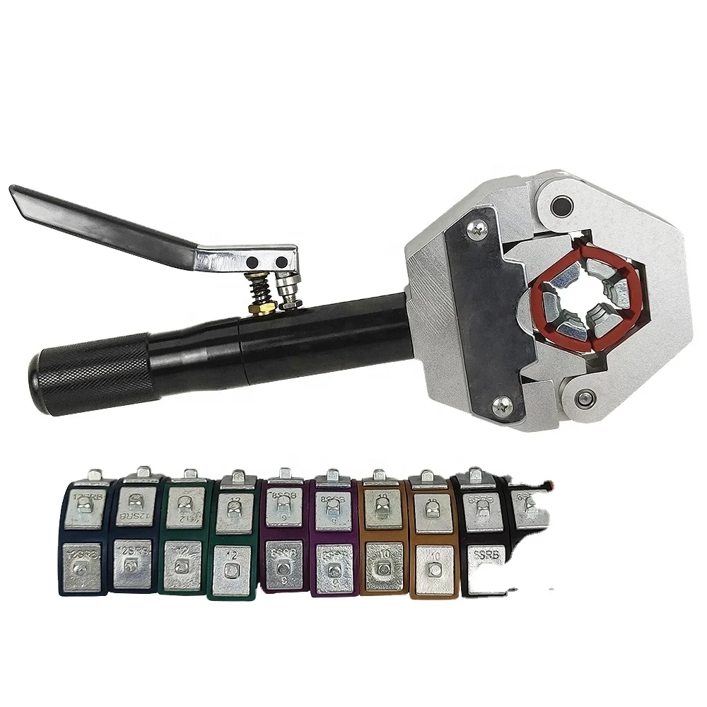 FS-7842 A/C Hose Crimper Kit AC Hose Crimping Tool Manual Handheld Hydraulic Car Repair A/C Hose Crimping Tool