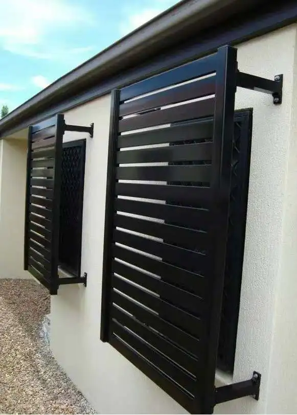 Grill Design Louver Shutters Flower Louver Window