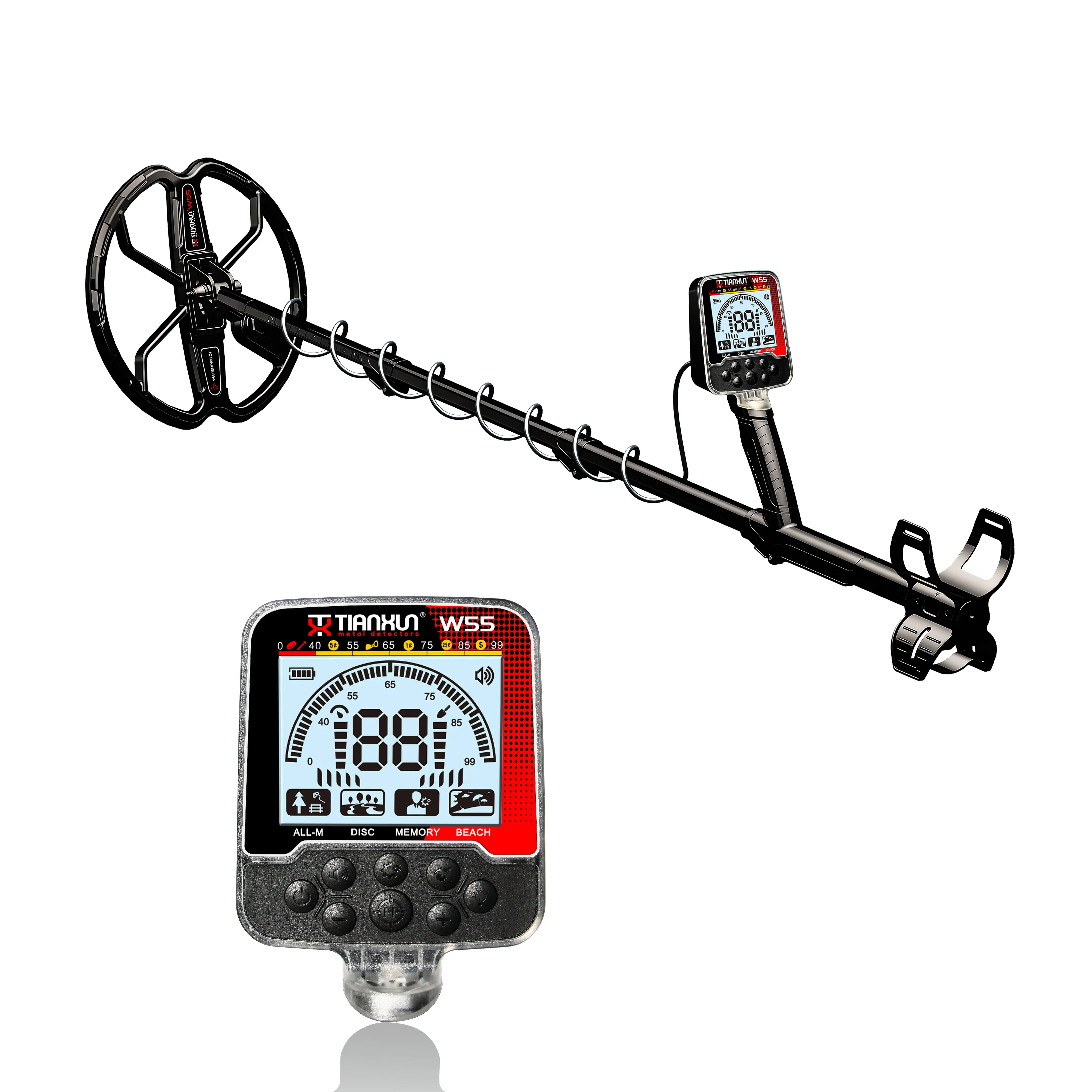 2025 New Gold Detector Equipment Tianxun W55 Treasure Hunter - Main Image