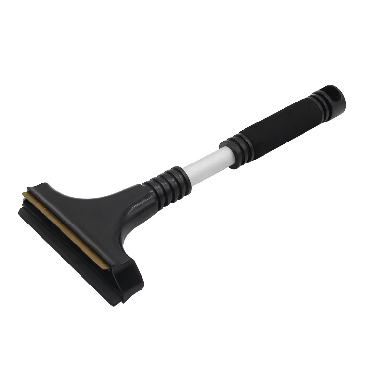 Auto Car Ice Break Scraper Aluminum Long Handle Rubber Snow Ice Scraper Snow Removal with Window Squeegee