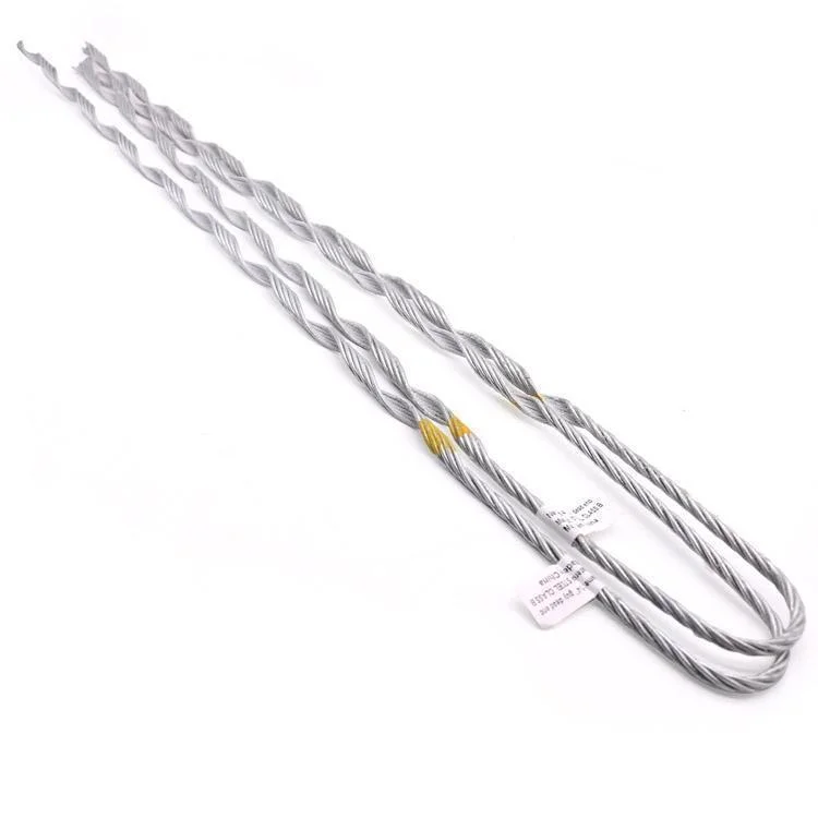 Prestranded Wire for Overhead Power Conductors Preformed Guy Grip Coated Dead End Pole Transmission Line Hardware
