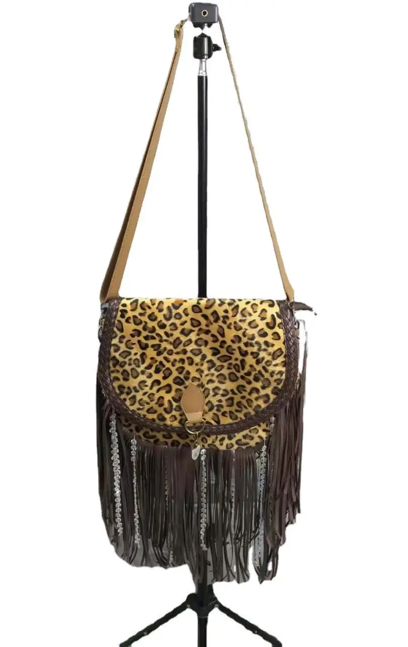 Authentic Repurposed Leopard Leather Tassel – LuxAlaine