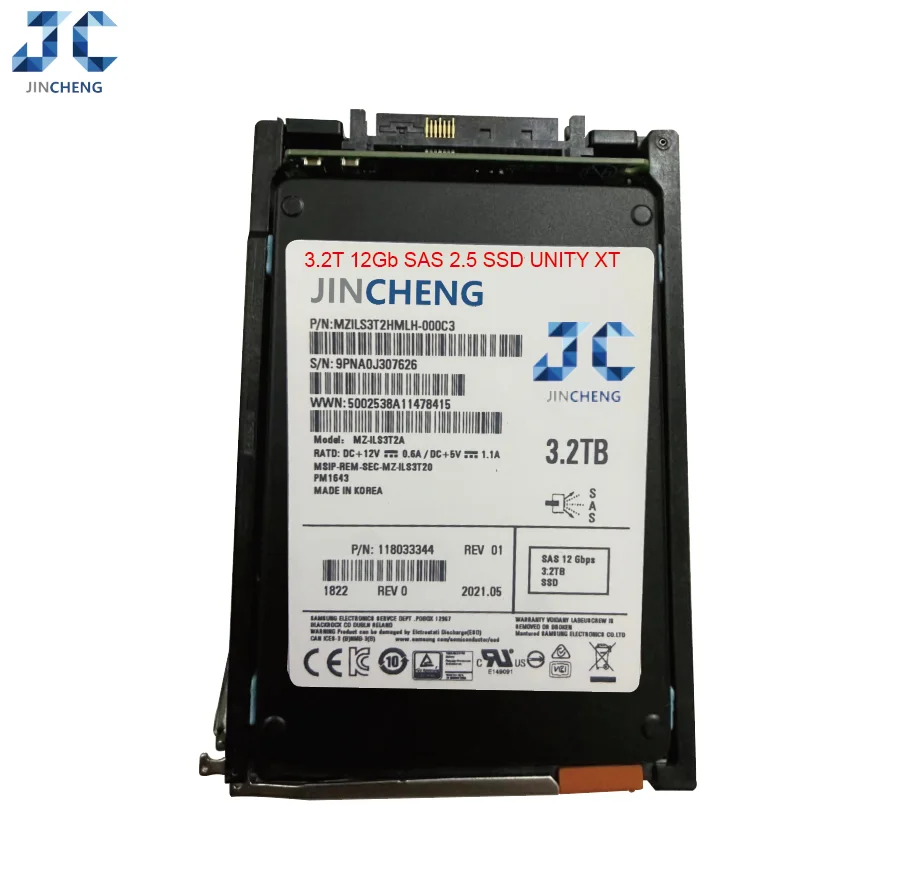 3.2TB 12Gb SAS SSD for Unity XT 380, 480, 680, 880 - Ideal Storage