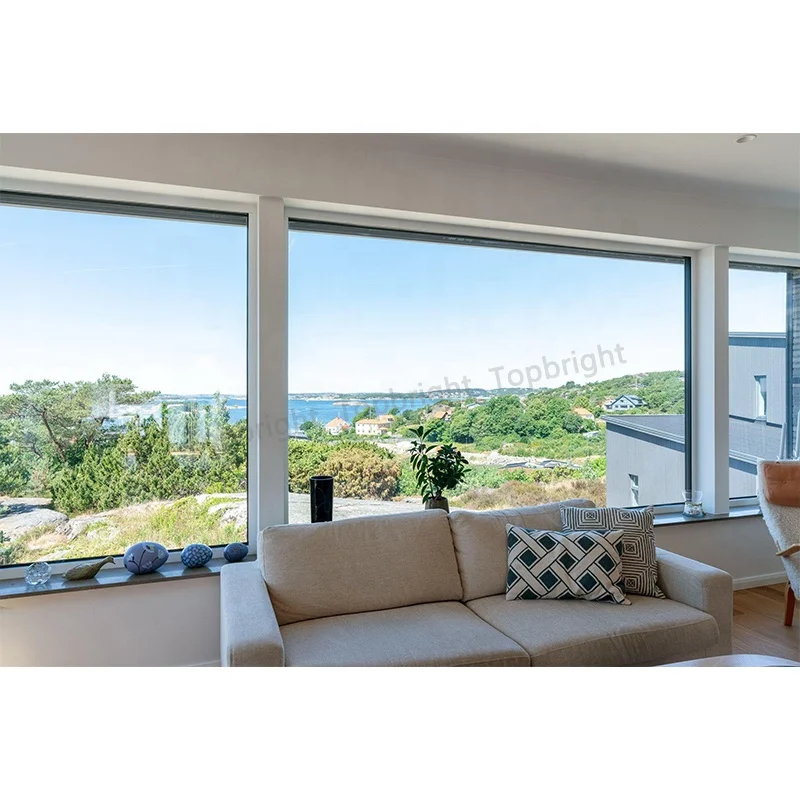 Schuco AWS 70 Insulated windows System Tempered Glass Aluminum Sliding Window