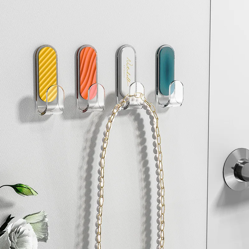 Creative Cute Hook Strong Viscose Kitchen Bathroom Perforation-Free Wall Door Traceless Hanging Hook