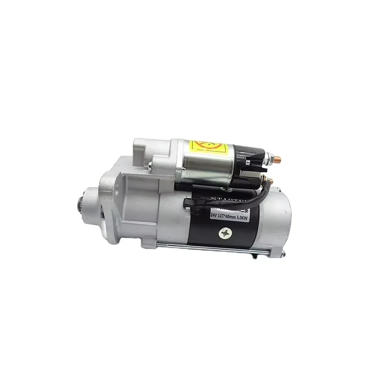 Excavator Start Motor 6HK1 24V 11T 5.0KW for SY335 SY365 Excavator Spare Parts