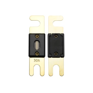 32V System 30A to 500A Zinc Alloy or Copper Gold Plated Automotive Car DC ANL Fuse Components