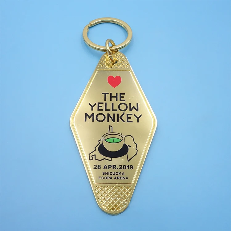 2024 New Free Mold Custom Gold Monstera Leaf Keychain details