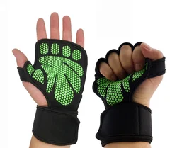 Workout Pads with Adjustable Wrist Support for Power Lifting Pull Ups