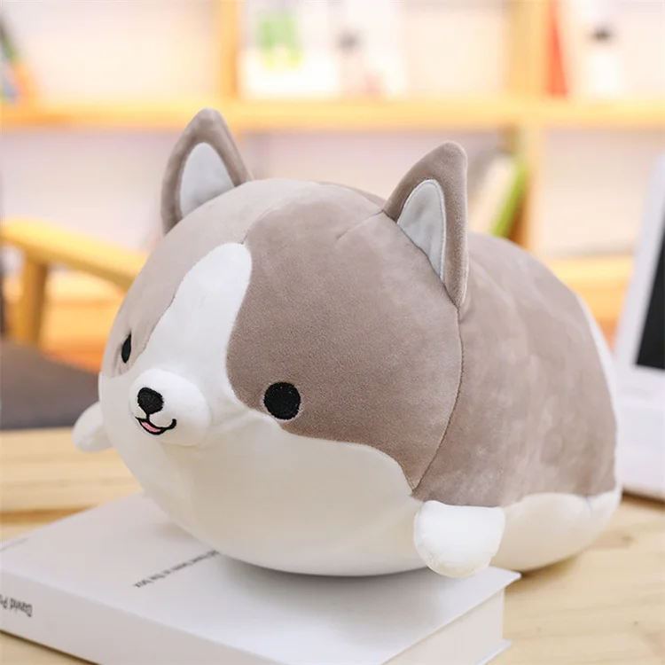 Cute Shiba Inu & Plush Corgi Dog Cushion Soft Cotton Stuffed Animals Toys Unisex Birthday Gifts for Boys & Girls