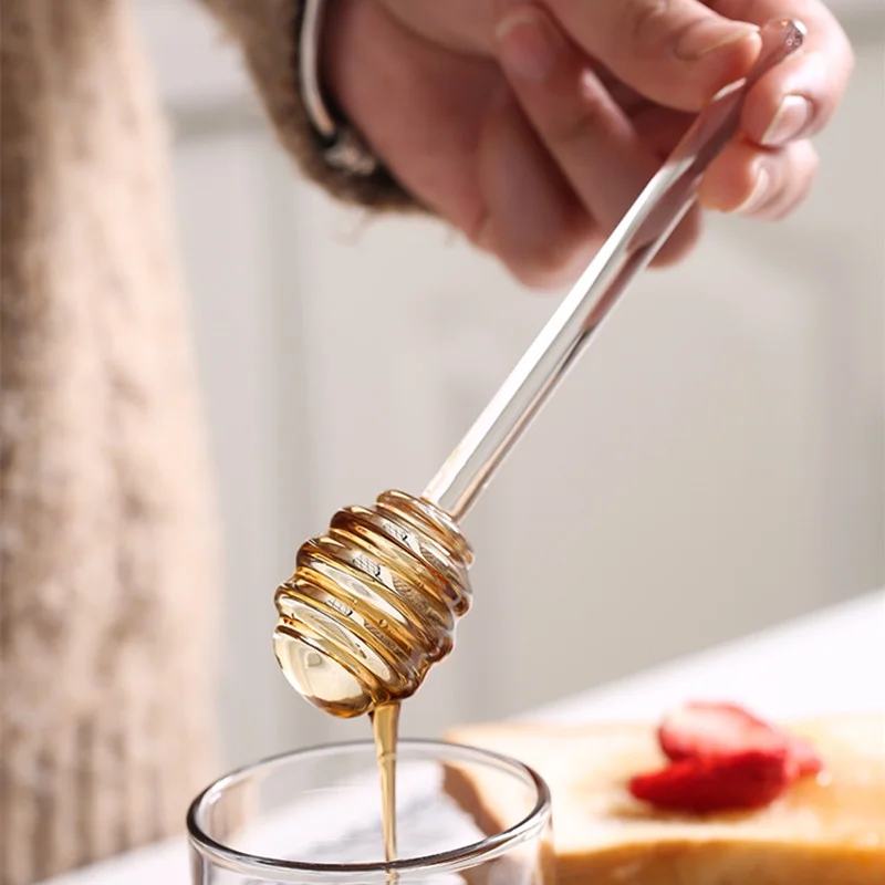 Прямая Продажа с завода в Шанхае, 6 дюймов, сотовая ложка, ковш для медовых стеклянных банок, контейнеров