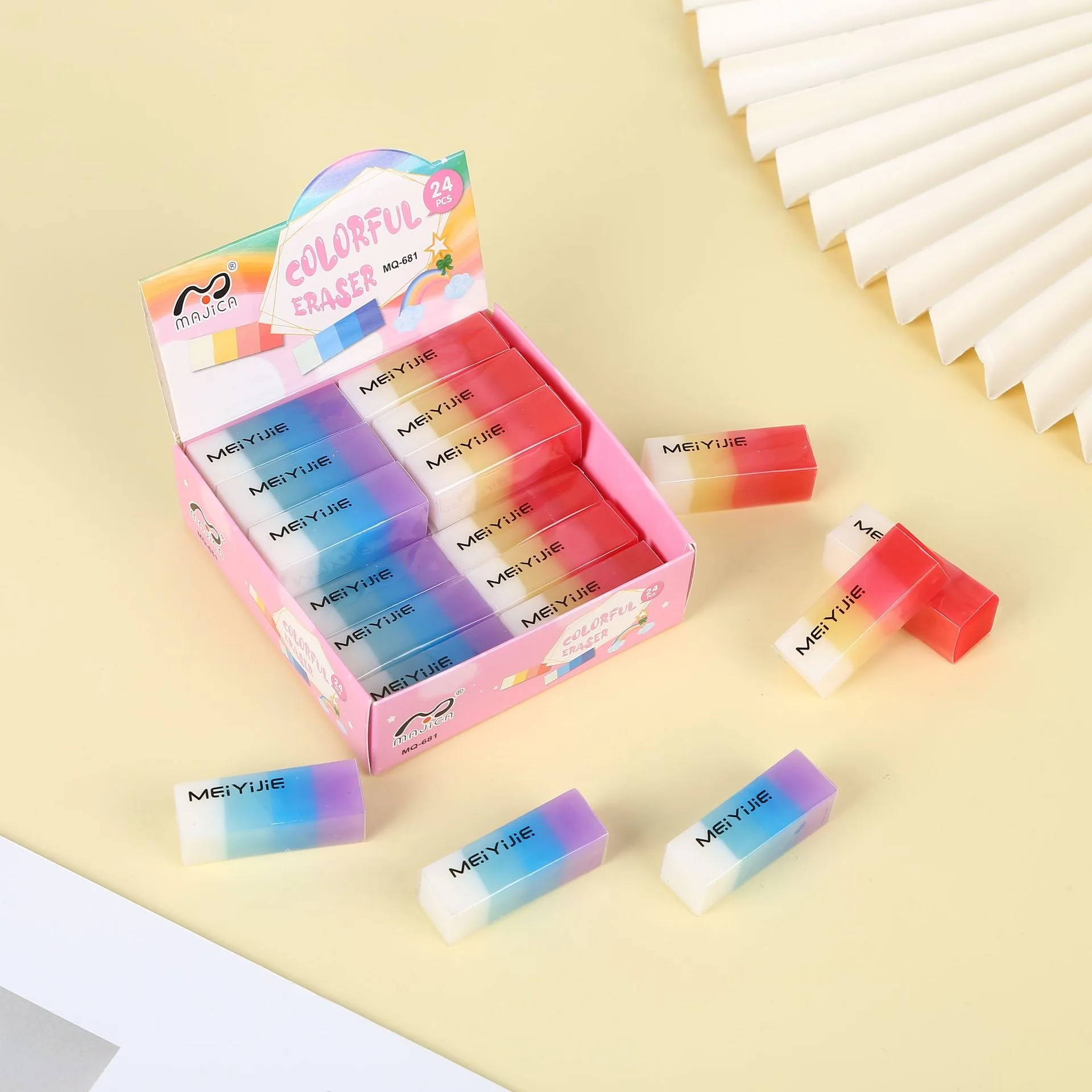 Eurolucky 3d Eraser Fruit Jelly Fragrance Lovely Cartoon Erasers Less