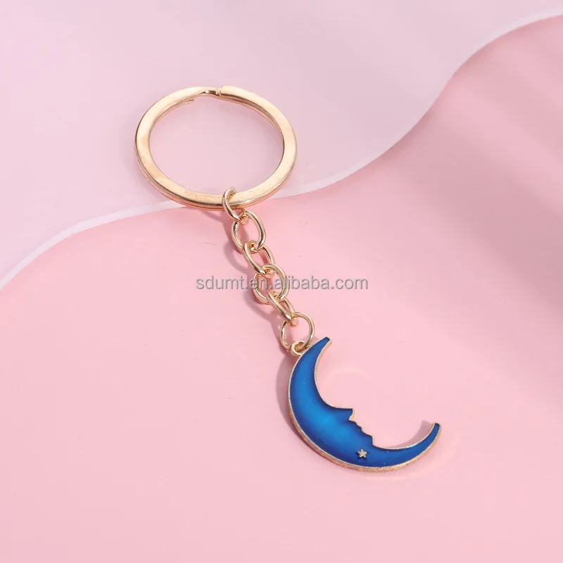 Metal Keychains Moon Pendant Moon Key Ring Key Chain - Buy Moon ...