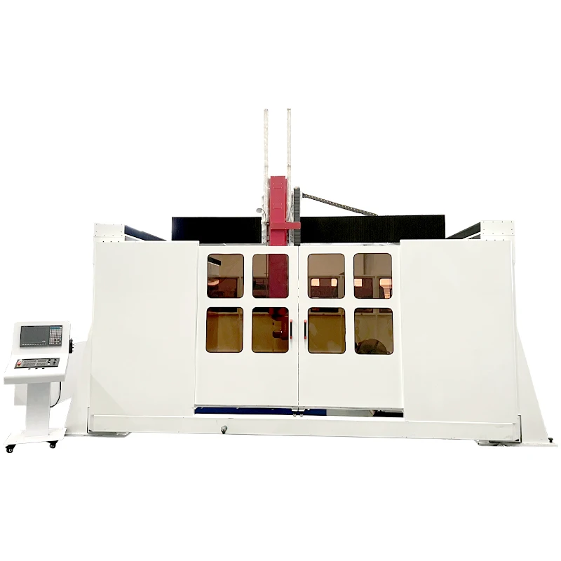 5 Axis CNC Wood Carving Machine with Z Axis Height & 360° Rotation