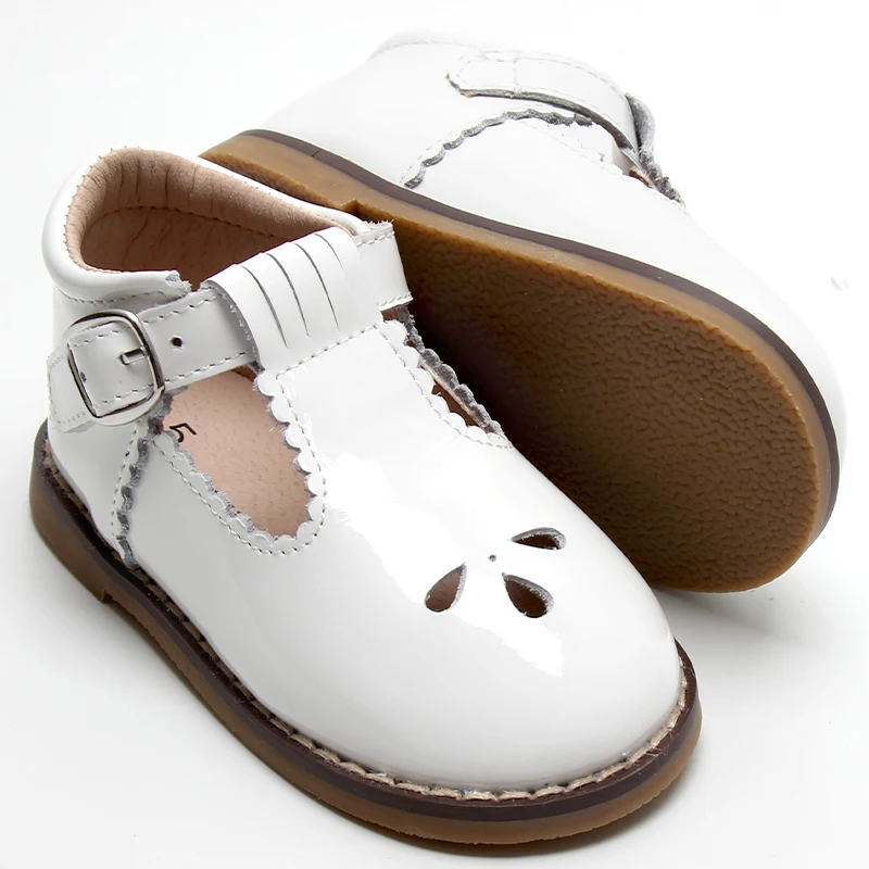 Custom Design Wholesale Kid And Infants Toddler Leather Shoes T Bar