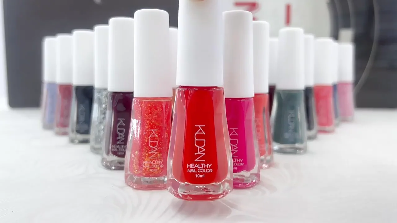 Kudan 40 Colors Nail Polish Red Private Label 10 Ml Gel Manufacturers Holder Water Based Nail