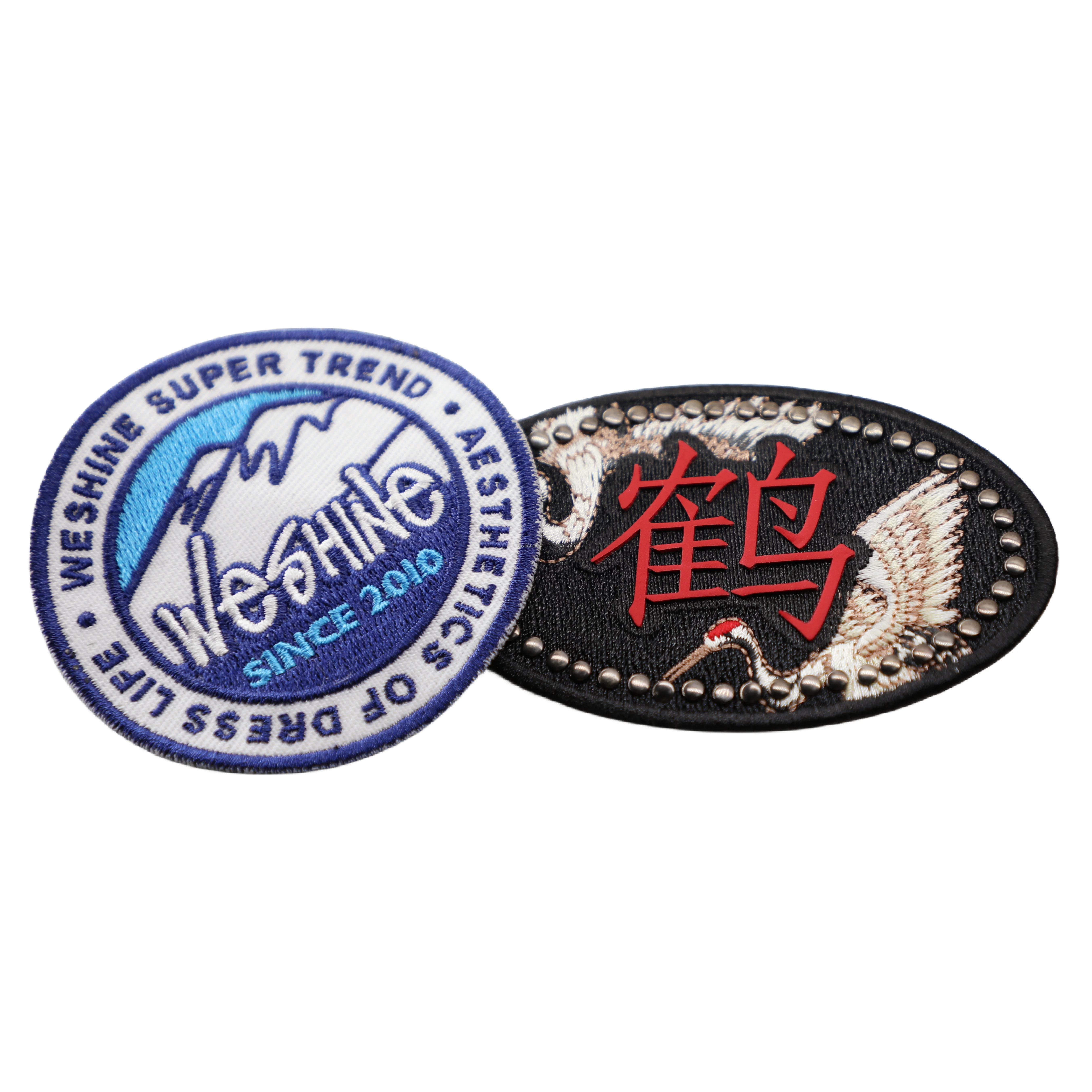 High Quality Custom Patch Embroidered Badge 3d Puffy Iron On Patch
