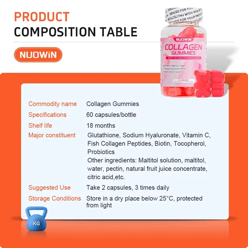 collagen glutathione c solution Skin Brightening Whitening Gummies With And Vitamin Beauty Product In Gummy Candy Dosage Form size:Medium/Navy Blue Pure White + Glutathion healthy-aging