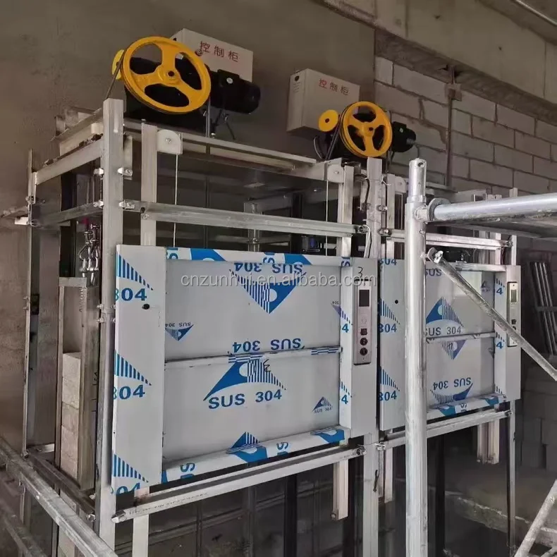 Multiple Floors Commercial Public Private Buildings Small Freight Elevator Lift Carry Food Dumbwaiter Within Modern Structures