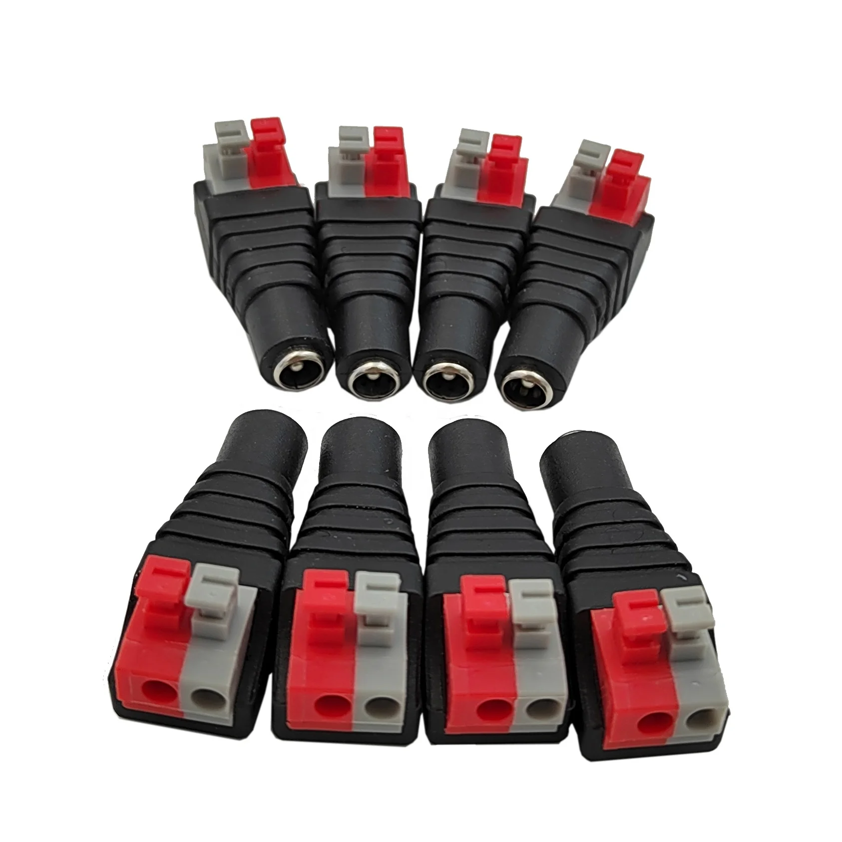 プッシュボタンスタイルDC電源ジャックプラグアダプタコネクタ