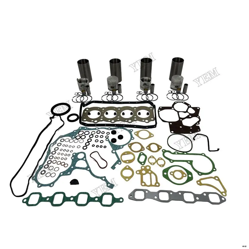 Engine Rebuilding Kit With Full Gasket Set Cylinder Piston Rings Liner Fit for Isuzu 4FE1 Diesel Engine Spare Parts