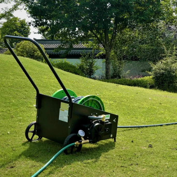 Irriglad Agriculture Irrigation Metal 50m Automatic Rewind Water Hose