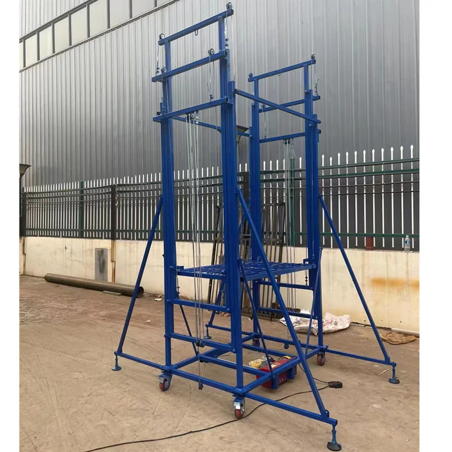 3 м 5 6 высокий подъем дистанционно Управляйте мобильным восхождения на платформе украшения строительных Крытый грузовой лифт для электрического подъемного строительные