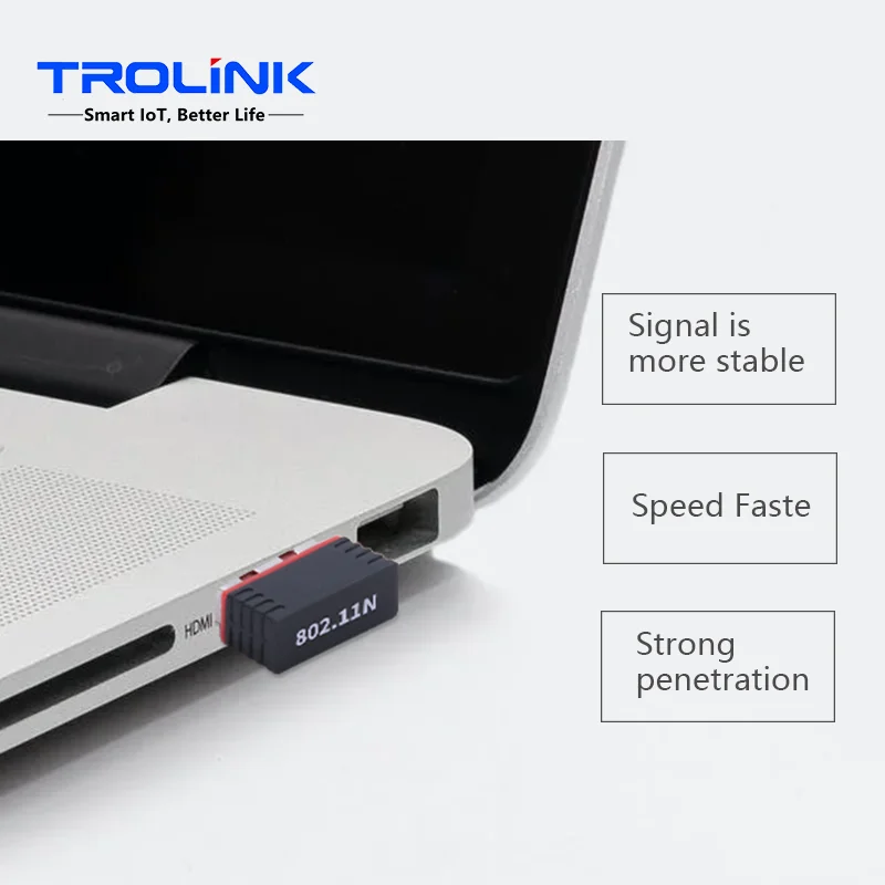 Sky Spot Wifi Adattatore WiFi USB 150 Mbps - Scheda Di Rete Wireless Con Antenna, Per PC Chiavetta Internet Per Pc - Foto 8