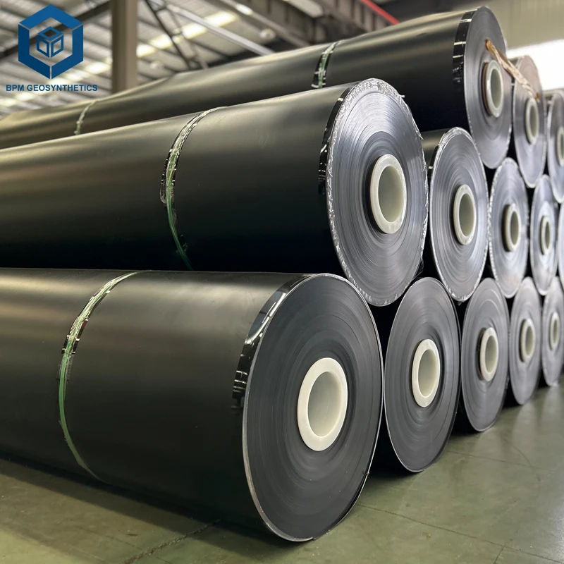 Black Plastic HDPE Rolls for Mining in Philippines 15mm & 2mm Density for Heap Leaching Canal Lining Made EPDM PVC Polyethylene