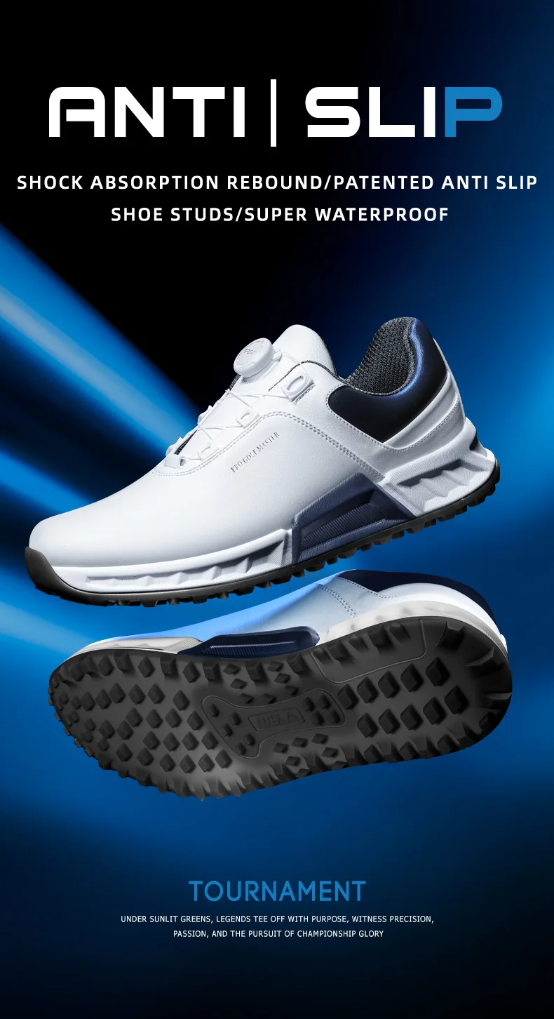 PGM XZ432 Men's Waterproof Golf Shoes Anti-Slip Comfort Soft Sole