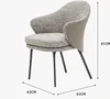 gray-white microfiber leather