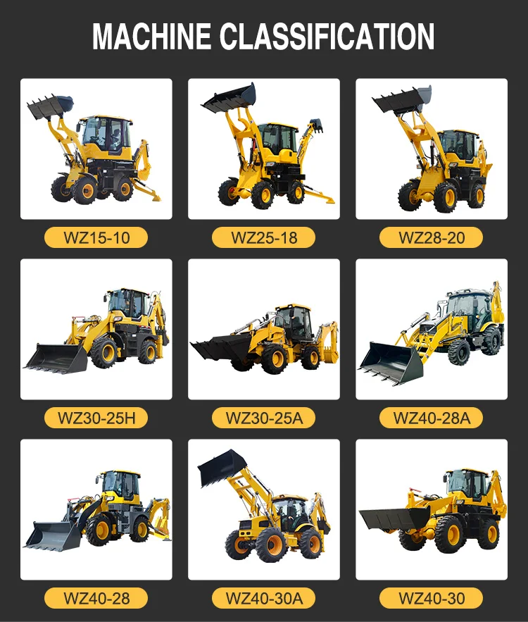 Mini Excavator Backhoe Loader For Sale High Quality Free Shipping Front