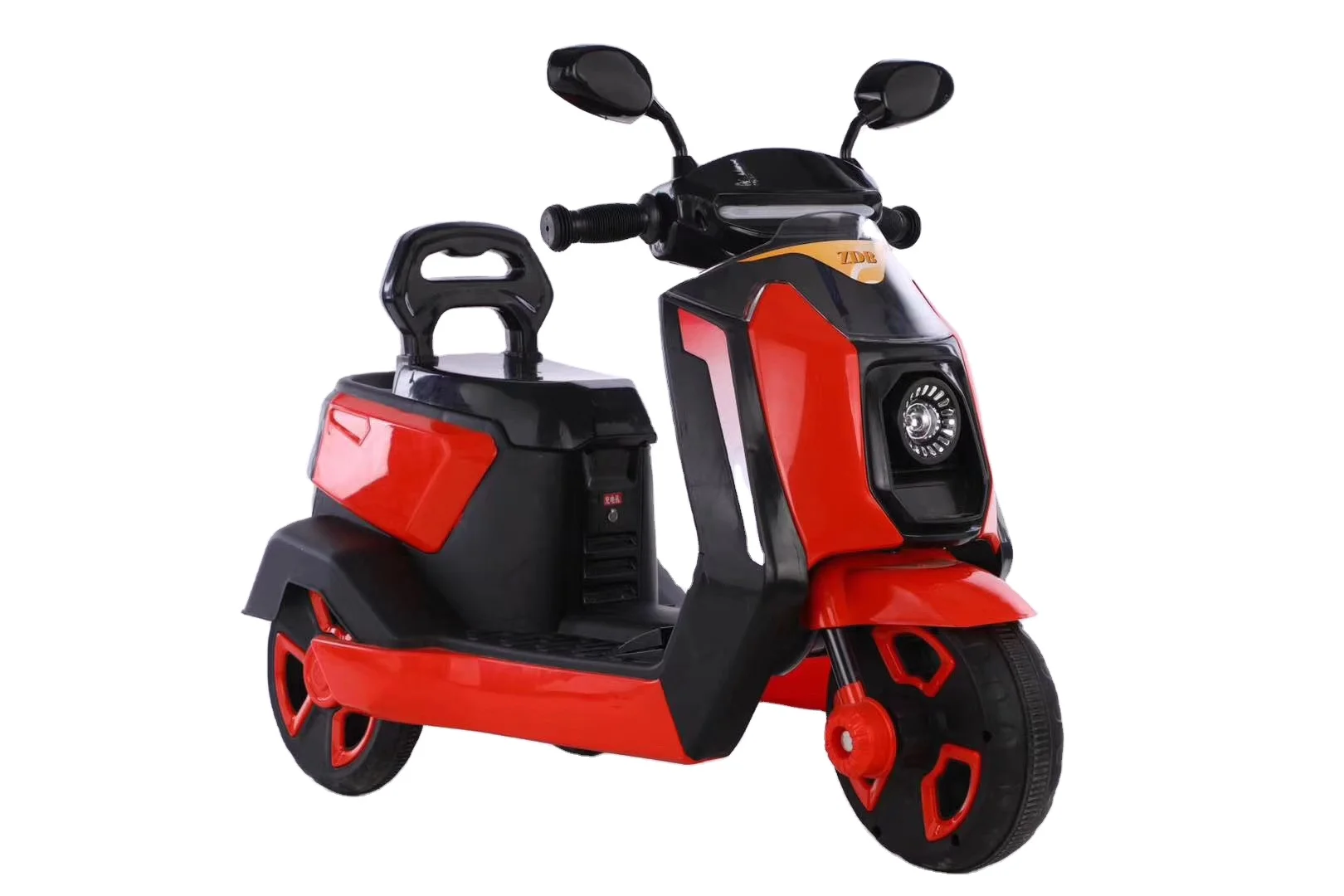 Новый электрический мотоцикл для детей красного, белого и синего цветов, цветные пластиковые детский Электрический мотоцикл игрушечный автомобиль для От 5 до 9 лет детская одежда