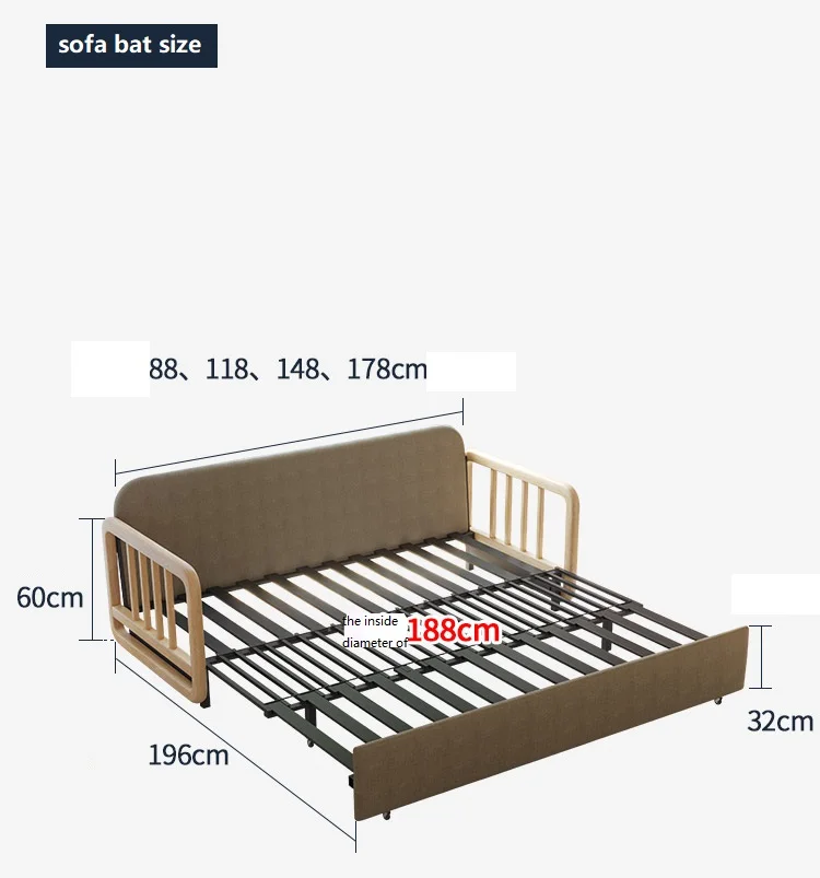 2021 Hot Sale Modern Nice Design Frame wood  Bed Simple Design Sofa