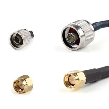 2022 Conjunto de cabo coaxial RF LSR400 com plugue N-macho para SMA-macho para comunicação