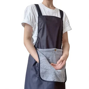 Detachable Thickened Polyester-Cotton Blend Unisex Hand Towel Apron Needle Detection Premium Absorbent for Restaurant Bar Use