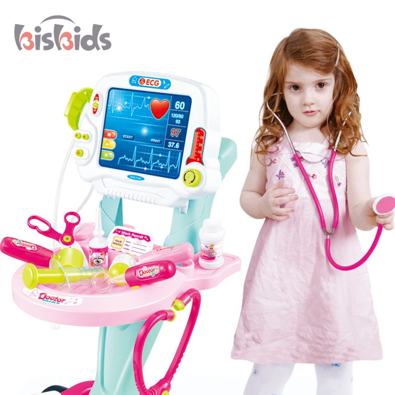 Высококачественный ролевой операционный стол «сделай сам» с розовой машинкой набор врачей для детей Обучающие игрушки детские медицинские