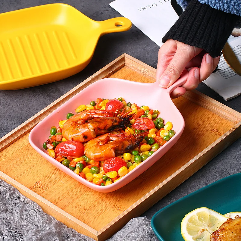 Nordic Tableware Household Plate Creative Plate Irregular Breakfast Dessert Plate