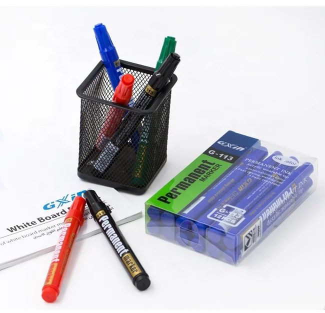 4 colors non toxic smooth writing water resistant oil based permanent marker with bullet or chisel tip for office and supplies