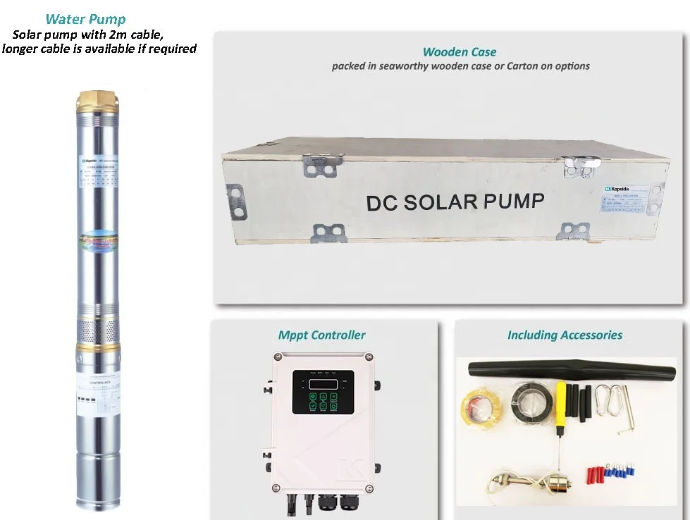 Погружной фонтан из нержавеющей стали, 4 дюйма, 400 Вт, 24 в пост. Тока, 4DSP6/45-D24/400