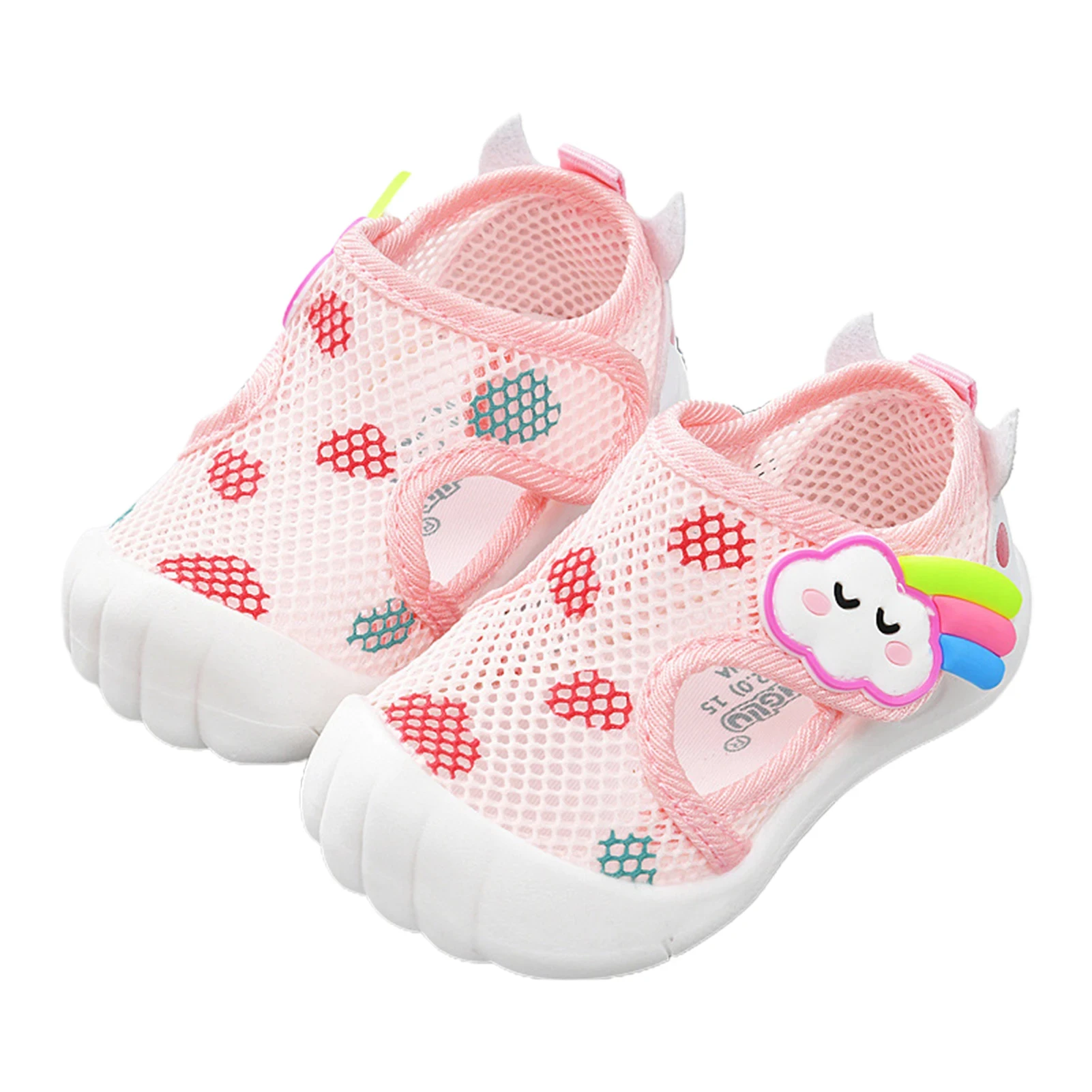 Unisex Summer Breathable Air Mesh Sandals for Kids Baby Casual Shoes with Anti-slip Soft Sole Infant Lightweight Outdoor Shoes