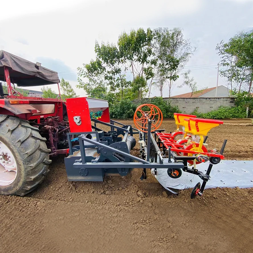 Strawberry Ditching and Ridging Machine Plastic Mulch Layer Bed Former Machine Agriculture Bed Ridger
