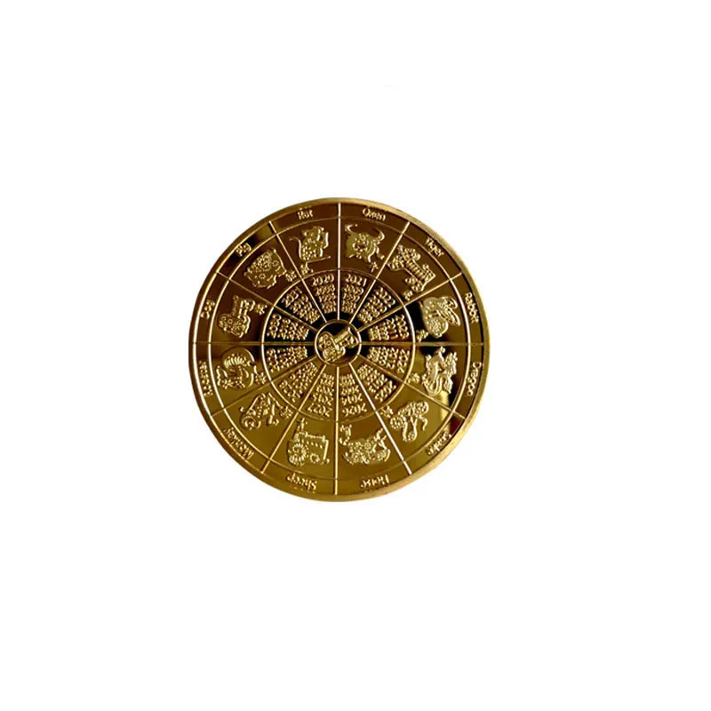 Folk Crafts Souvenir Collector Custom UV Printing Metal Doge Coin 1oz Fine Gold Coin