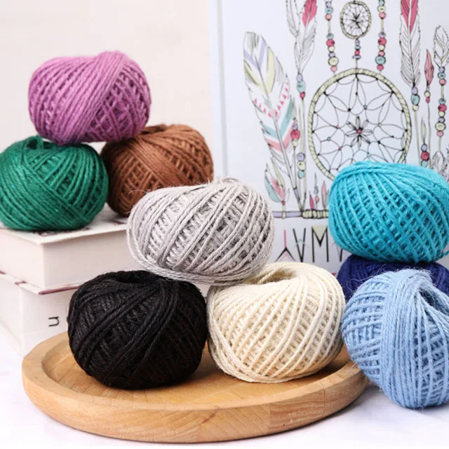 Лидер продаж, аксессуары ручной работы «сделай сам», трехжильный цветной шпагат, 50 метров