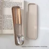 Porte-baguettes et cuillère avec manche en bois